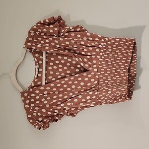 Polka dot crop top